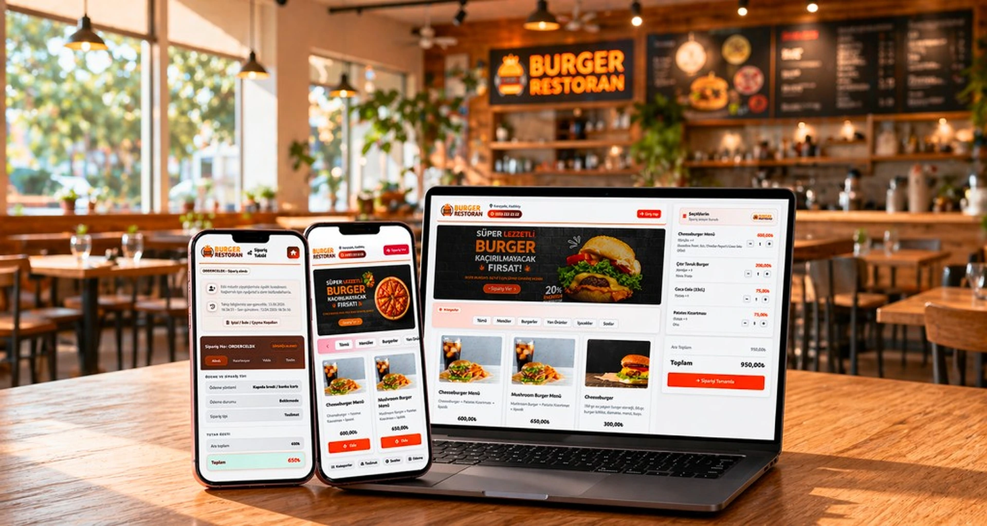 Burger sipariş sistemi