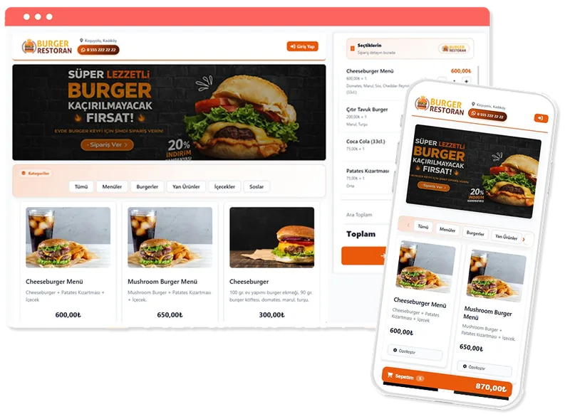 Online food ordering system