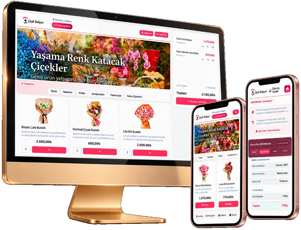 Online flower ordering system