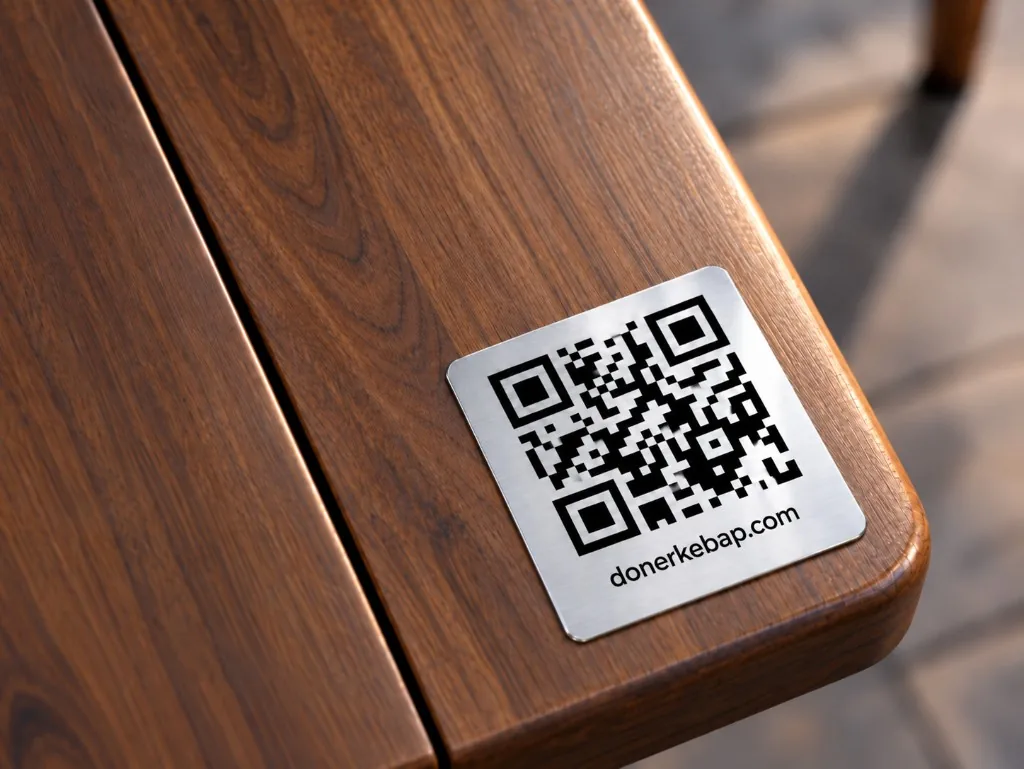 Metal QR code material