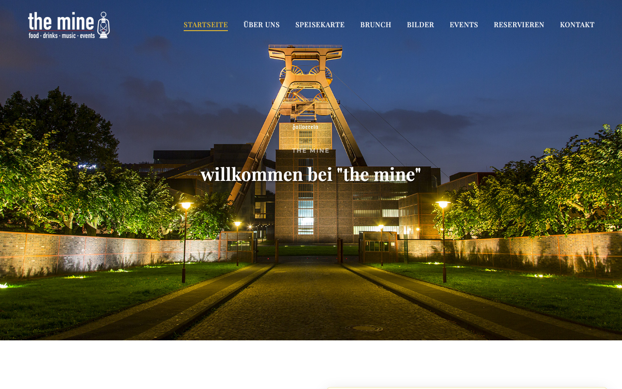 The Mine restoran web sitesi